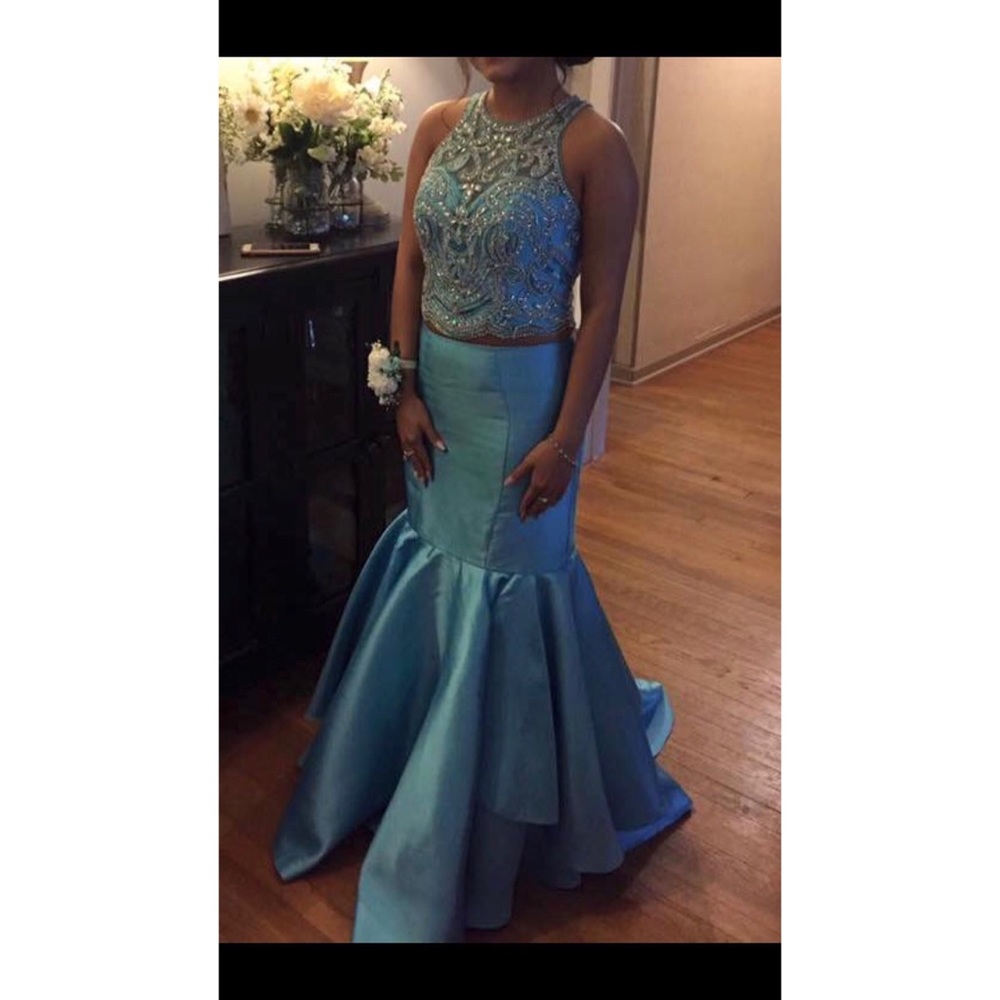 two piece prom dress